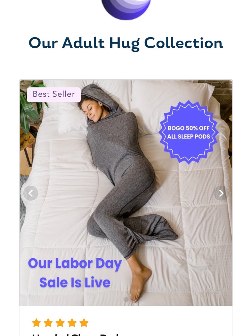 Adult Hug Wearable Comforter – Gray